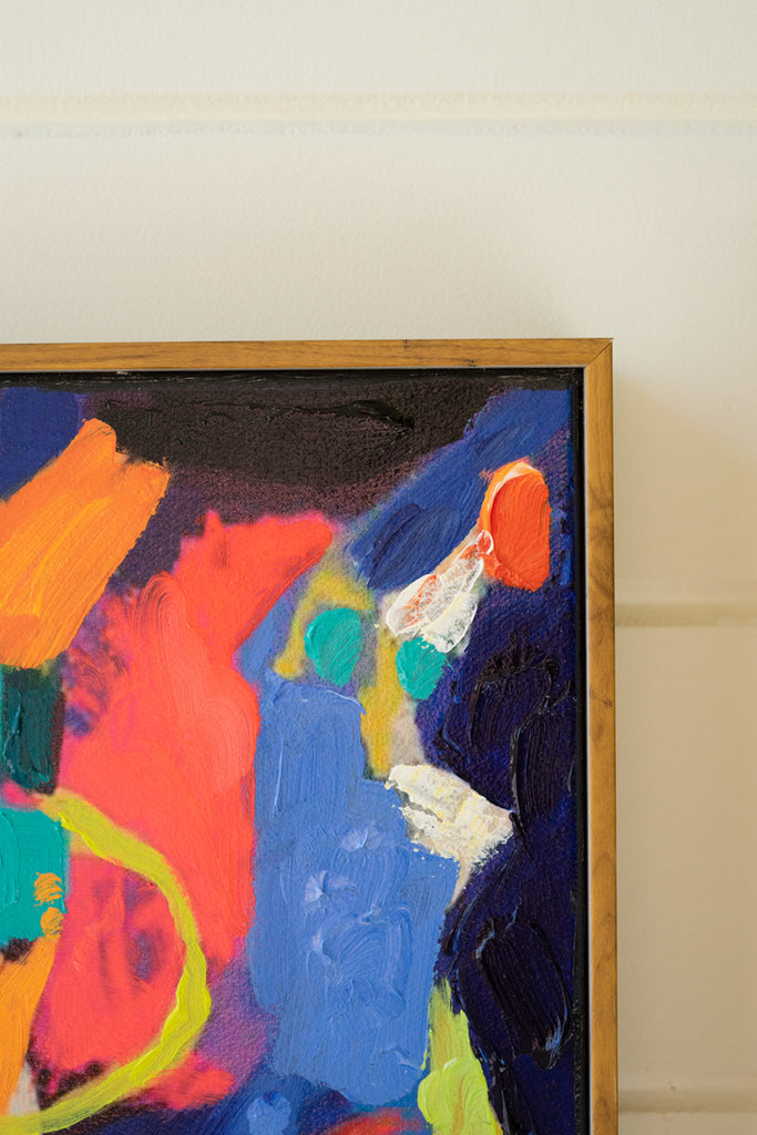 Set of 4 Framed Colorful Paintings - Bombay Mercantile