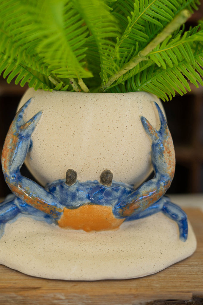 Ceramic Crab Planter, Set of 2 - Bombay Mercantile