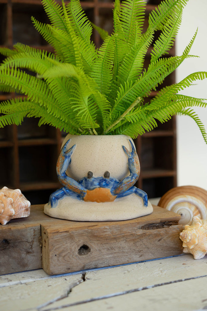 Ceramic Crab Planter, Set of 2 - Bombay Mercantile