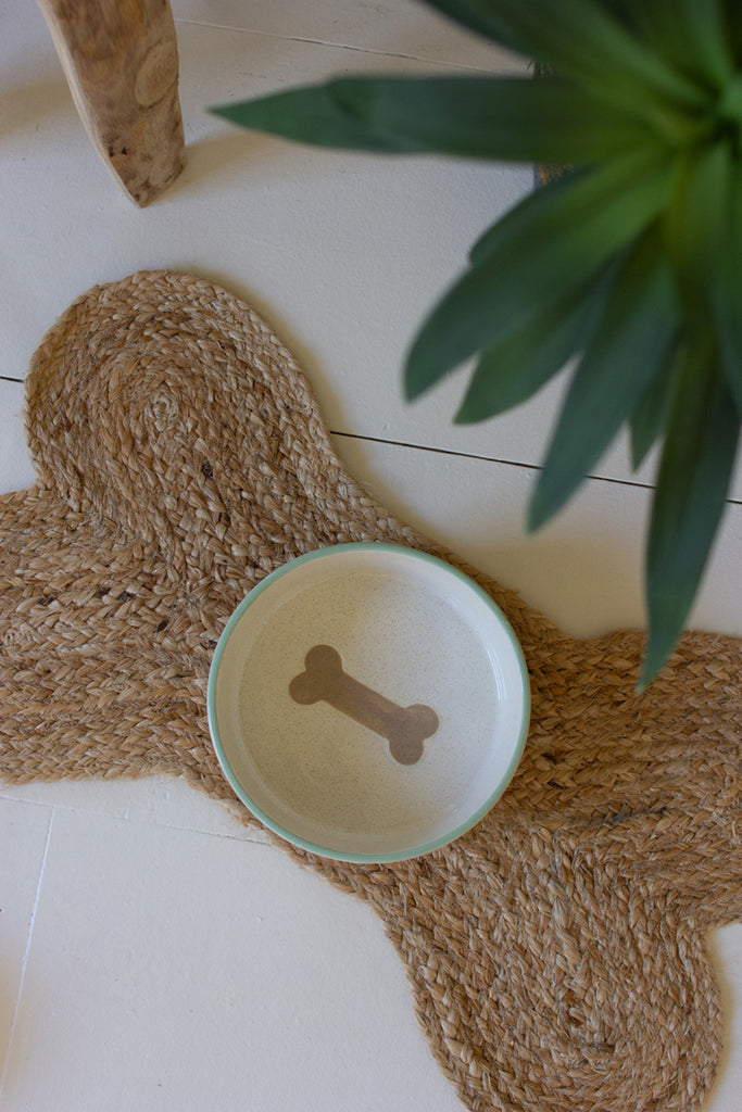 Ceramic Dog Bowl, Set of 2 - Bombay Mercantile