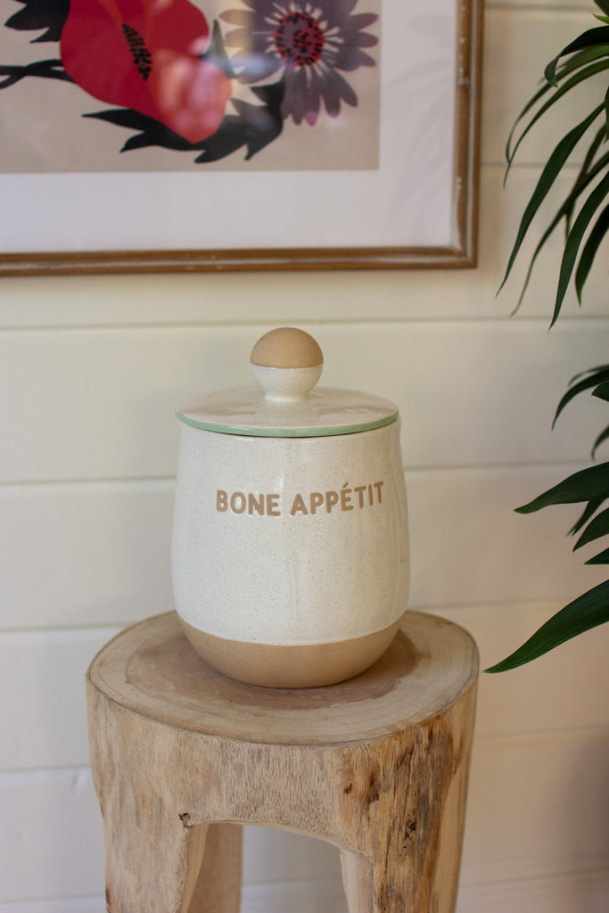 Ceramic Treat Canister - Bombay Mercantile