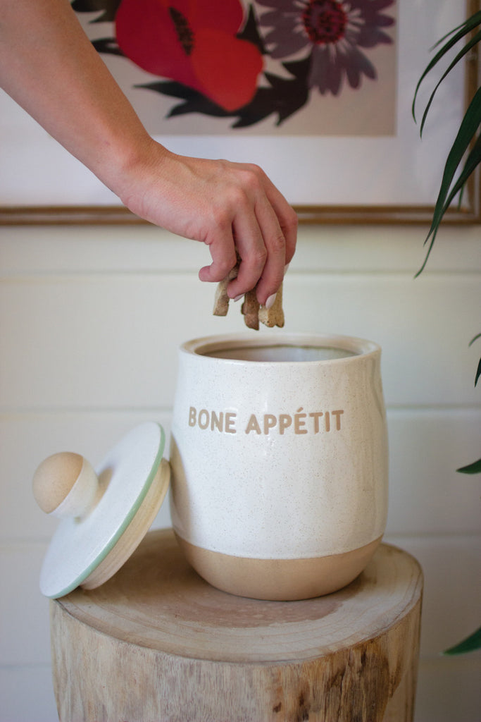 Ceramic Treat Canister - Bombay Mercantile