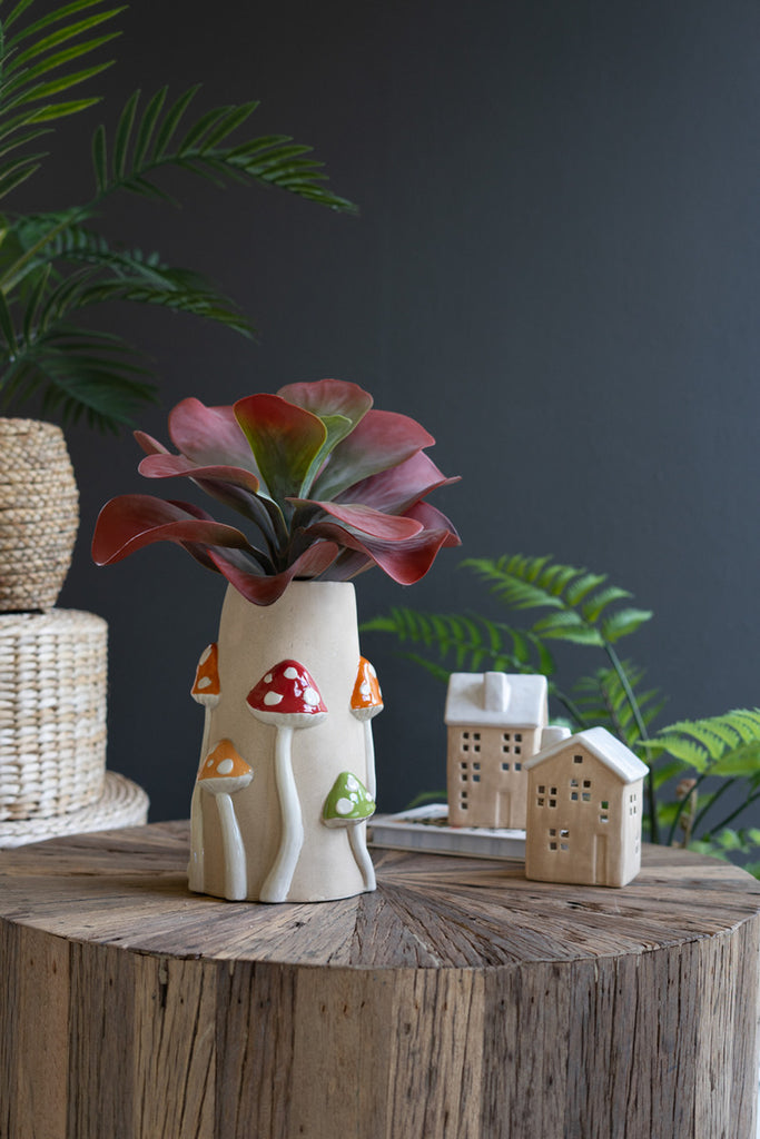 Ceramic Mushroom Vase - Bombay Mercantile