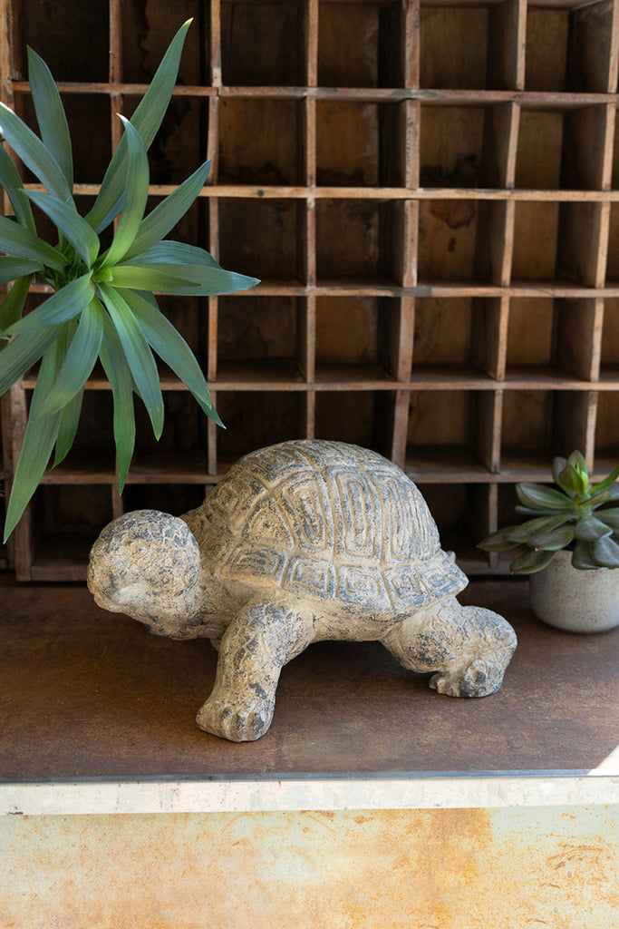 Faux Concrete Turtle - Bombay Mercantile