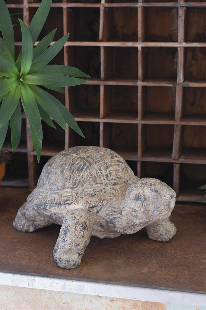 Faux Concrete Turtle - Bombay Mercantile