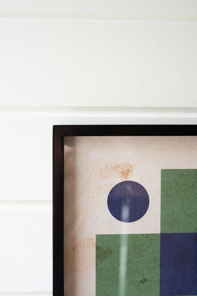 Set of 4 Colorful Framed Geometric Prints - Bombay Mercantile