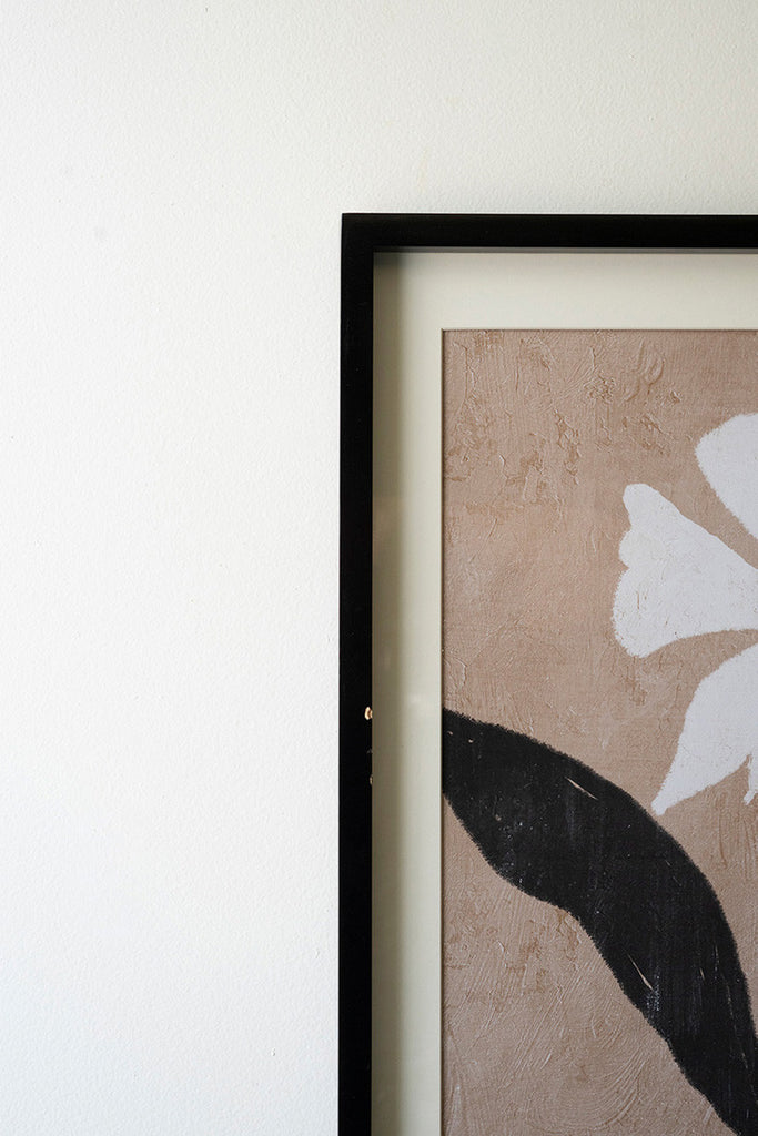 Set of 2 Framed Flower Prints Under Glass - Bombay Mercantile