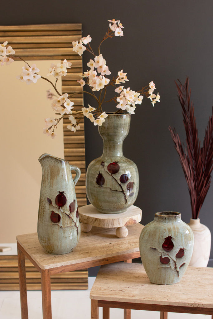 Ceramic Urn Vase - Bombay Mercantile