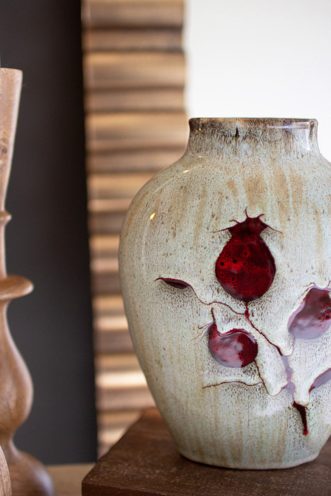 Ceramic Urn Vase - Bombay Mercantile