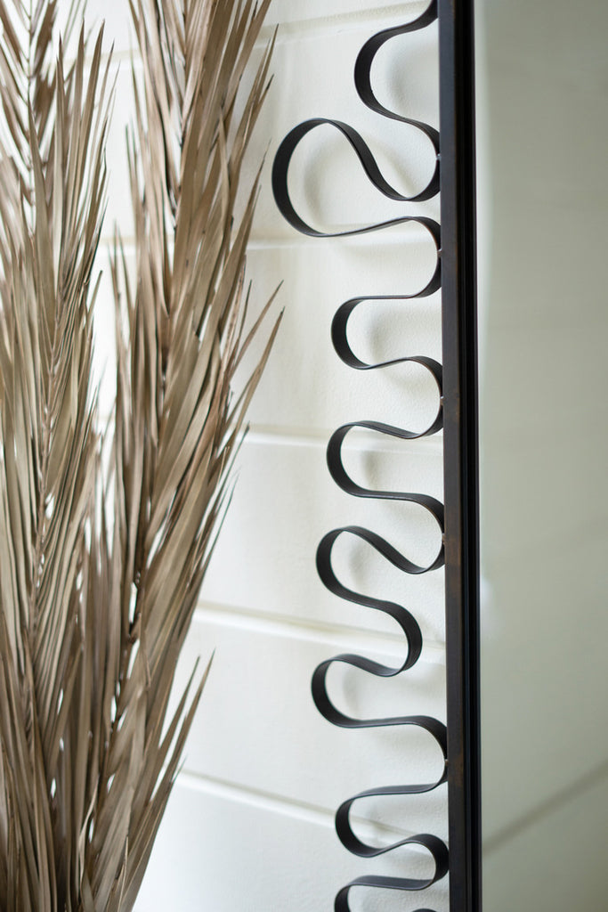 Organic Metal Rectangle Framed Mirror - Bombay Mercantile