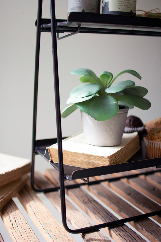 Two-Tiered Rectangle Display Rack - Bombay Mercantile