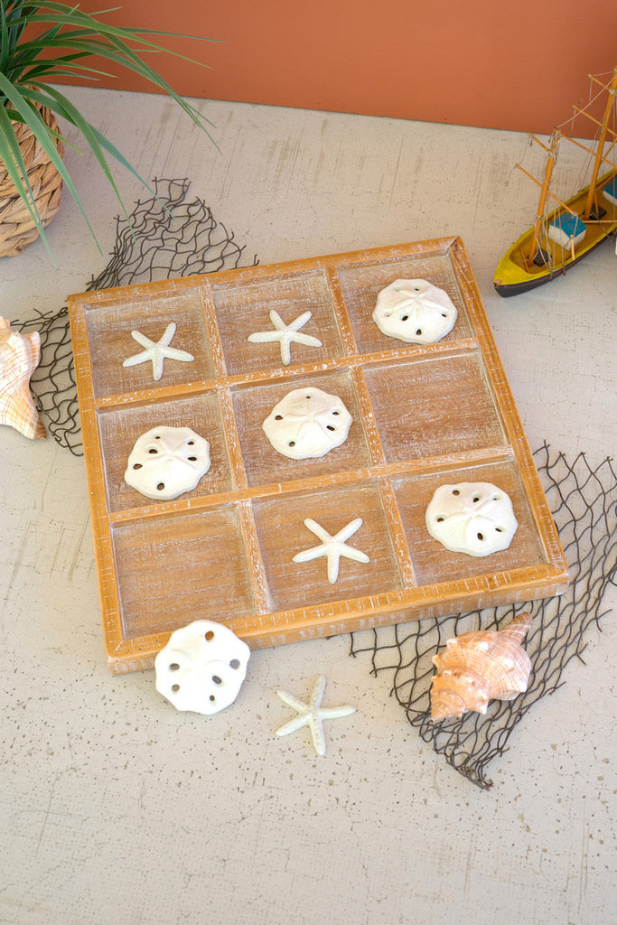 Seaside Tic-Tac-Toe, Set of 2 - Bombay Mercantile