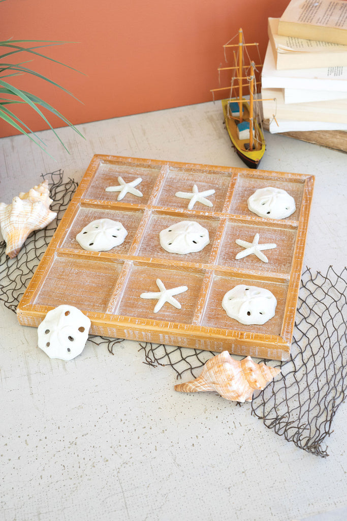 Seaside Tic-Tac-Toe, Set of 2 - Bombay Mercantile