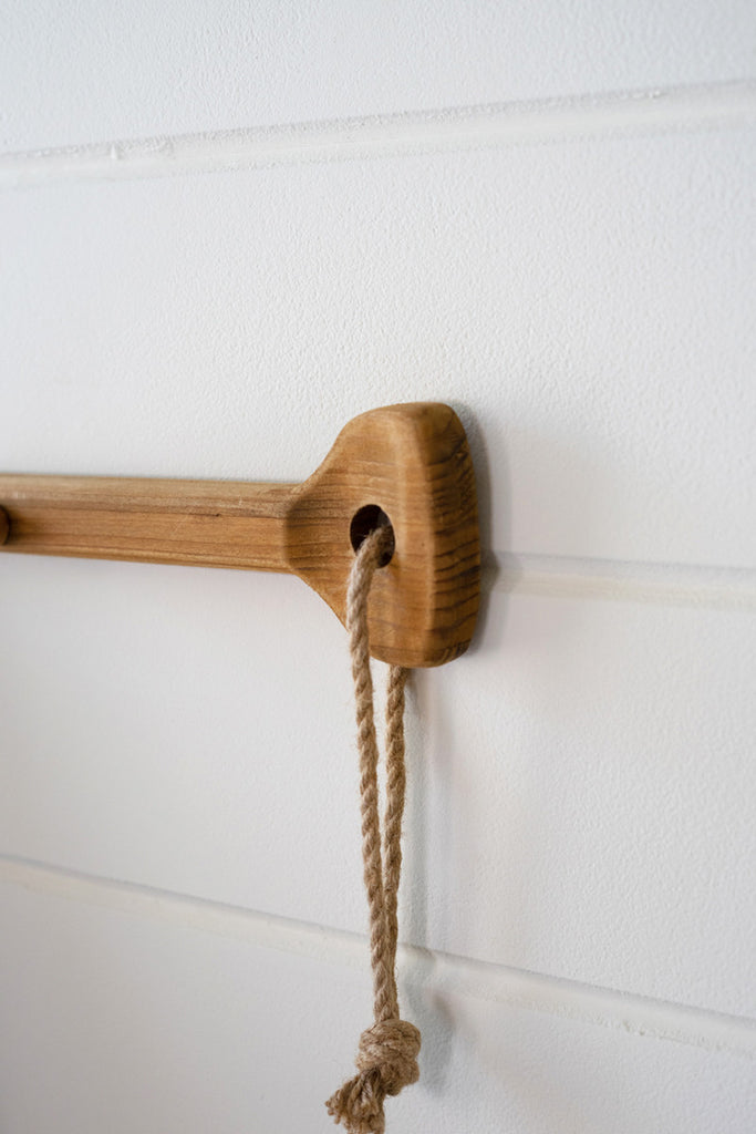 Wooden Paddle Coat Rack - Bombay Mercantile