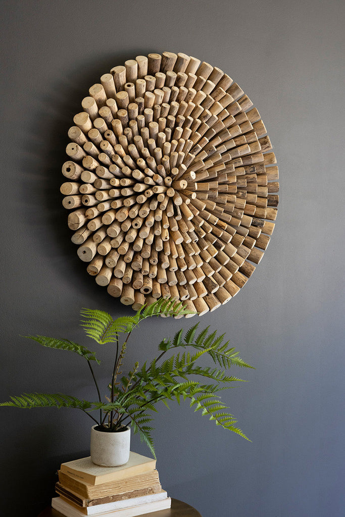 Round Driftwood Wall Art - Bombay Mercantile