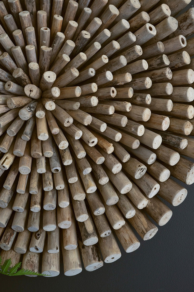 Round Driftwood Wall Art - Bombay Mercantile