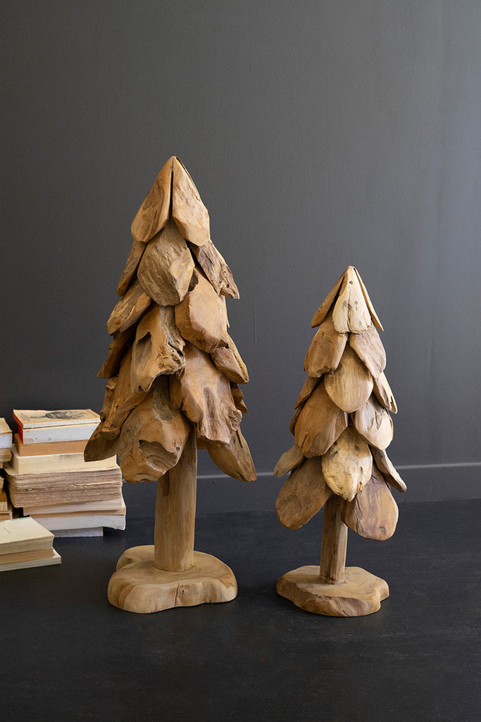 Rustic Teak Christmas Tree / Small - Bombay Mercantile