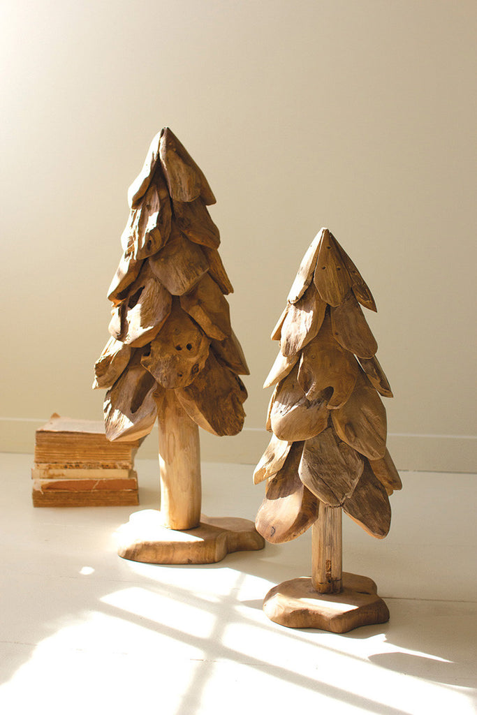Rustic Teak Christmas Tree / Large - Bombay Mercantile