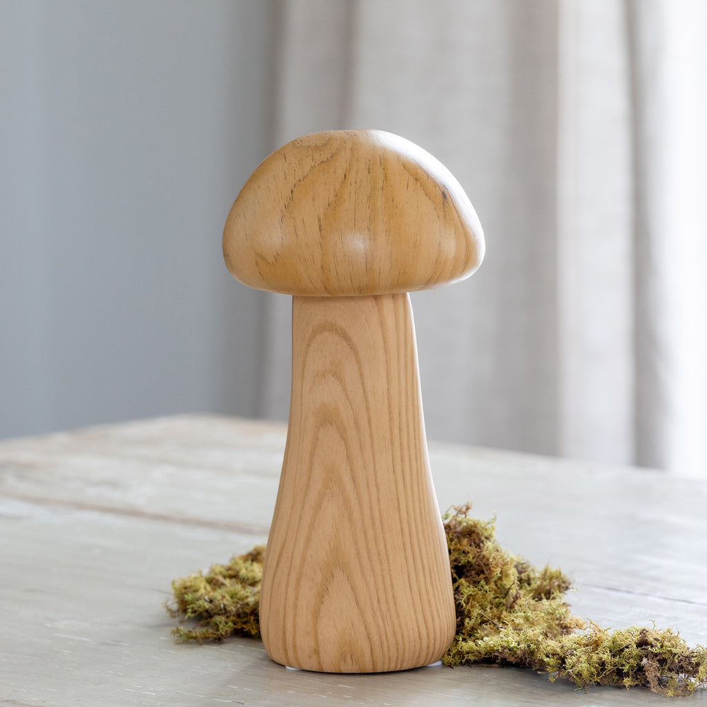 Faux Bois Garden Mushroom, 9.5" - Bombay Mercantile