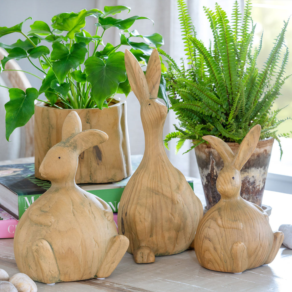 Faux Bois Thumper Bunny - Bombay Mercantile