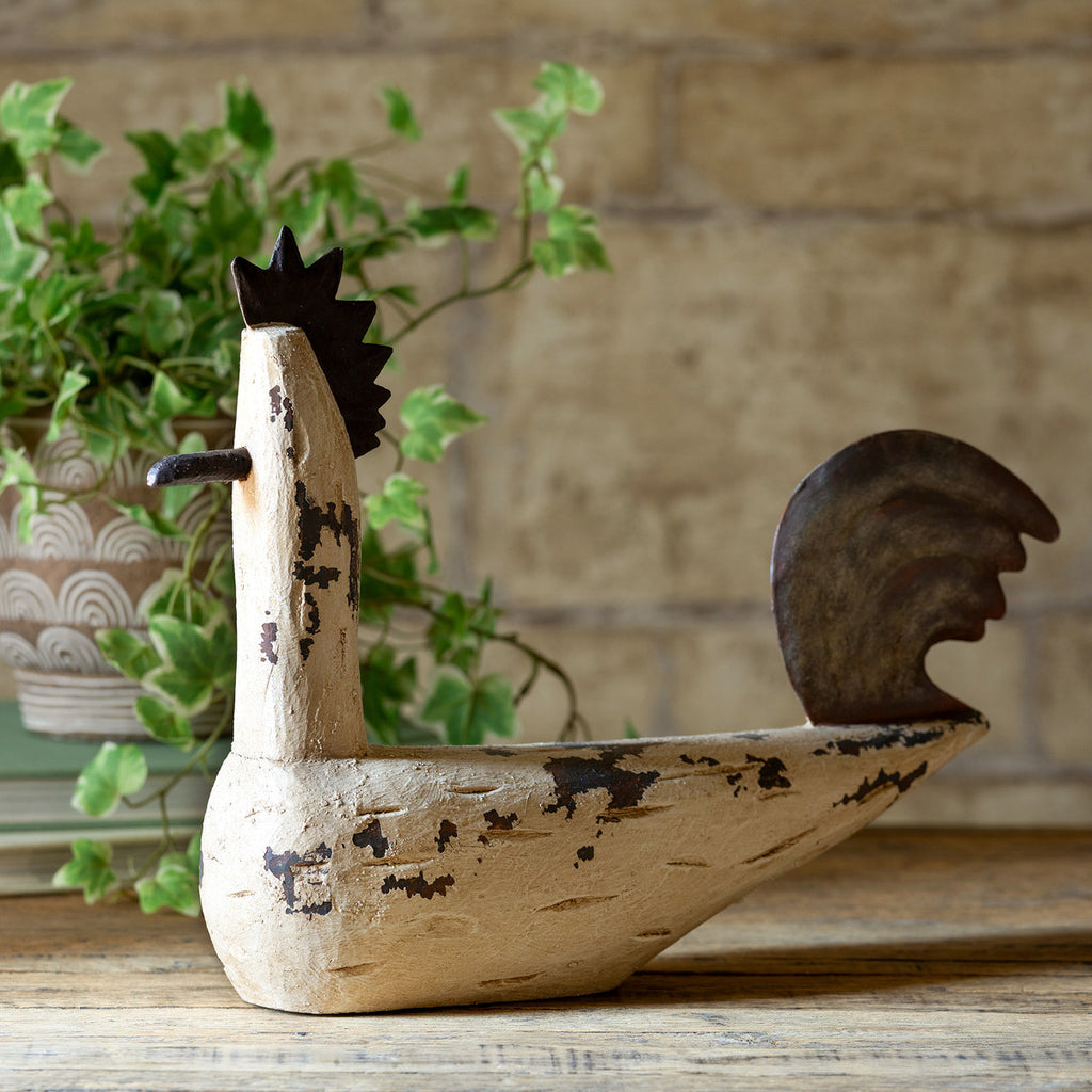 Folk Art Sussex Bantam Chicken - Bombay Mercantile