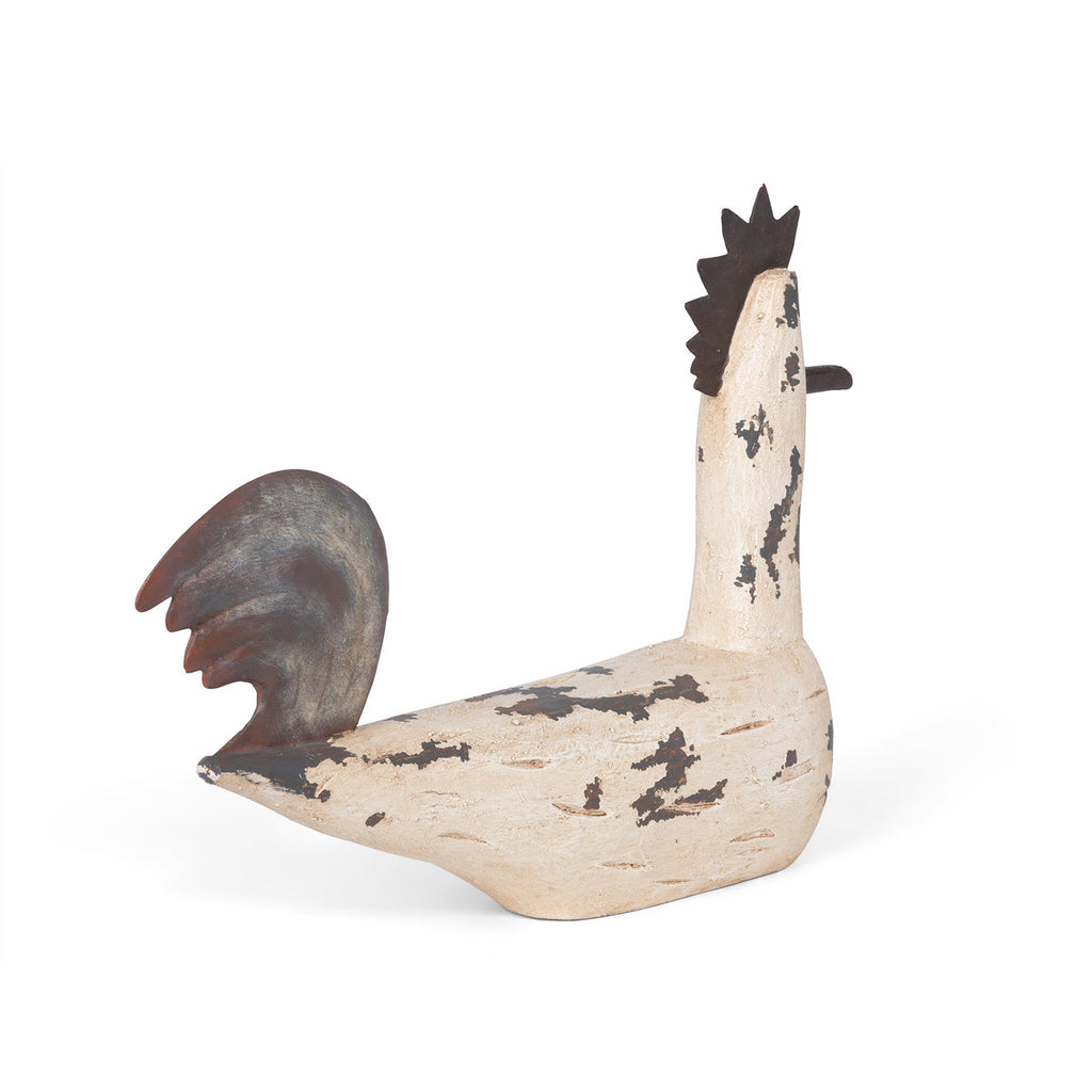 Folk Art Sussex Bantam Chicken - Bombay Mercantile