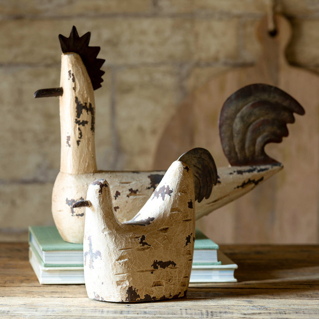 Folk Art Sussex Bantam Chicken - Bombay Mercantile