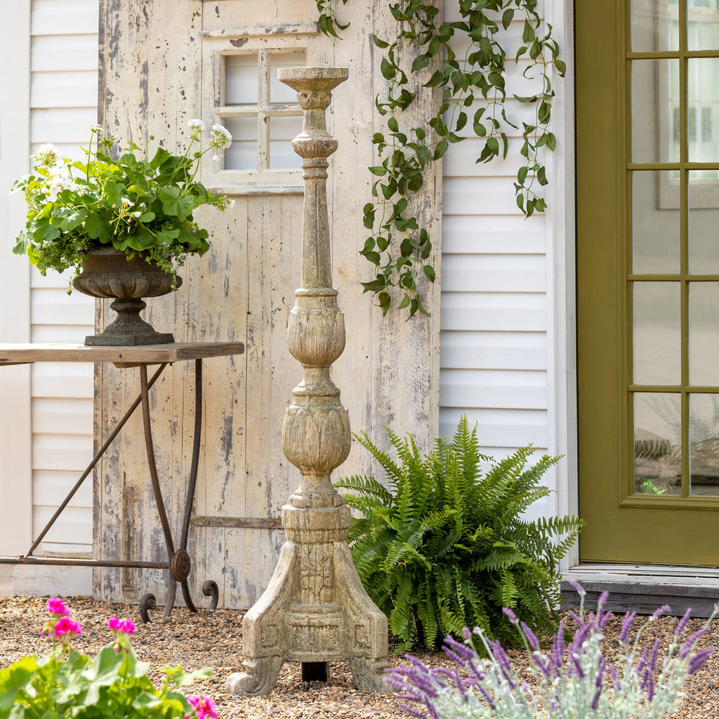 Courtyard Tall Candle Holder - Bombay Mercantile