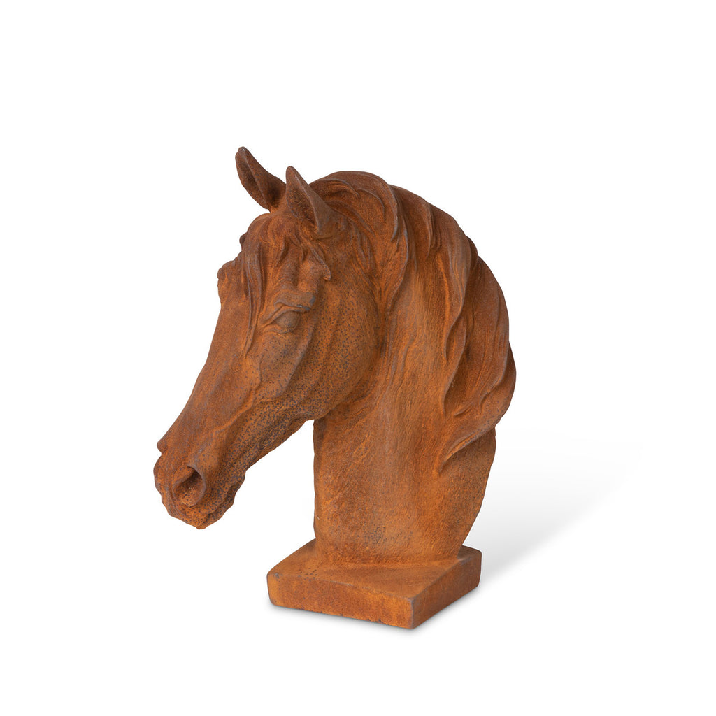 Stallion Cast Iron Bust - Bombay Mercantile