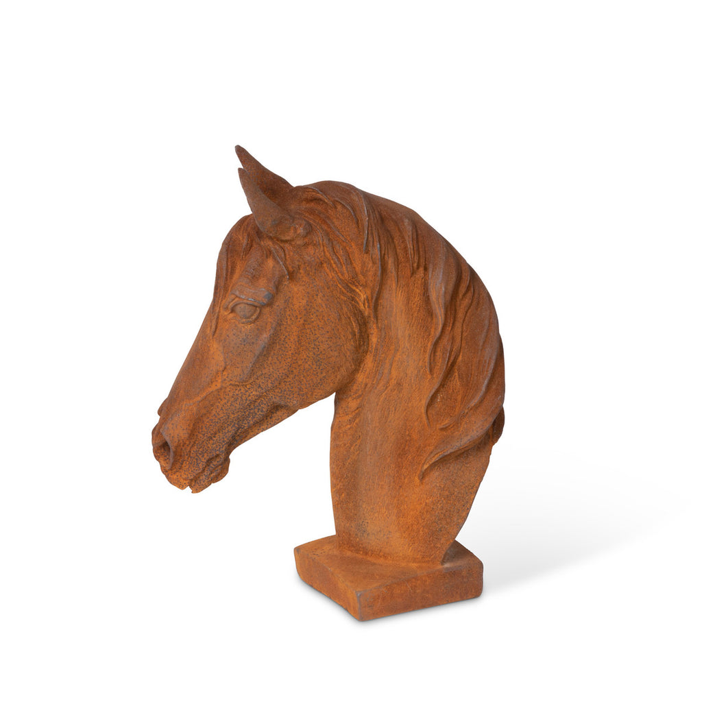 Stallion Cast Iron Bust - Bombay Mercantile