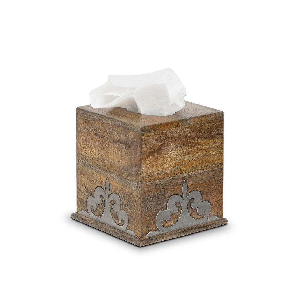 Wood Tissue Box - Bombay Mercantile