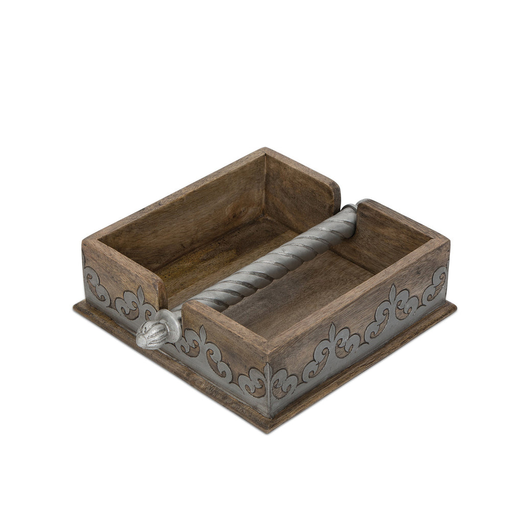 Wood Napkin Holder - Bombay Mercantile