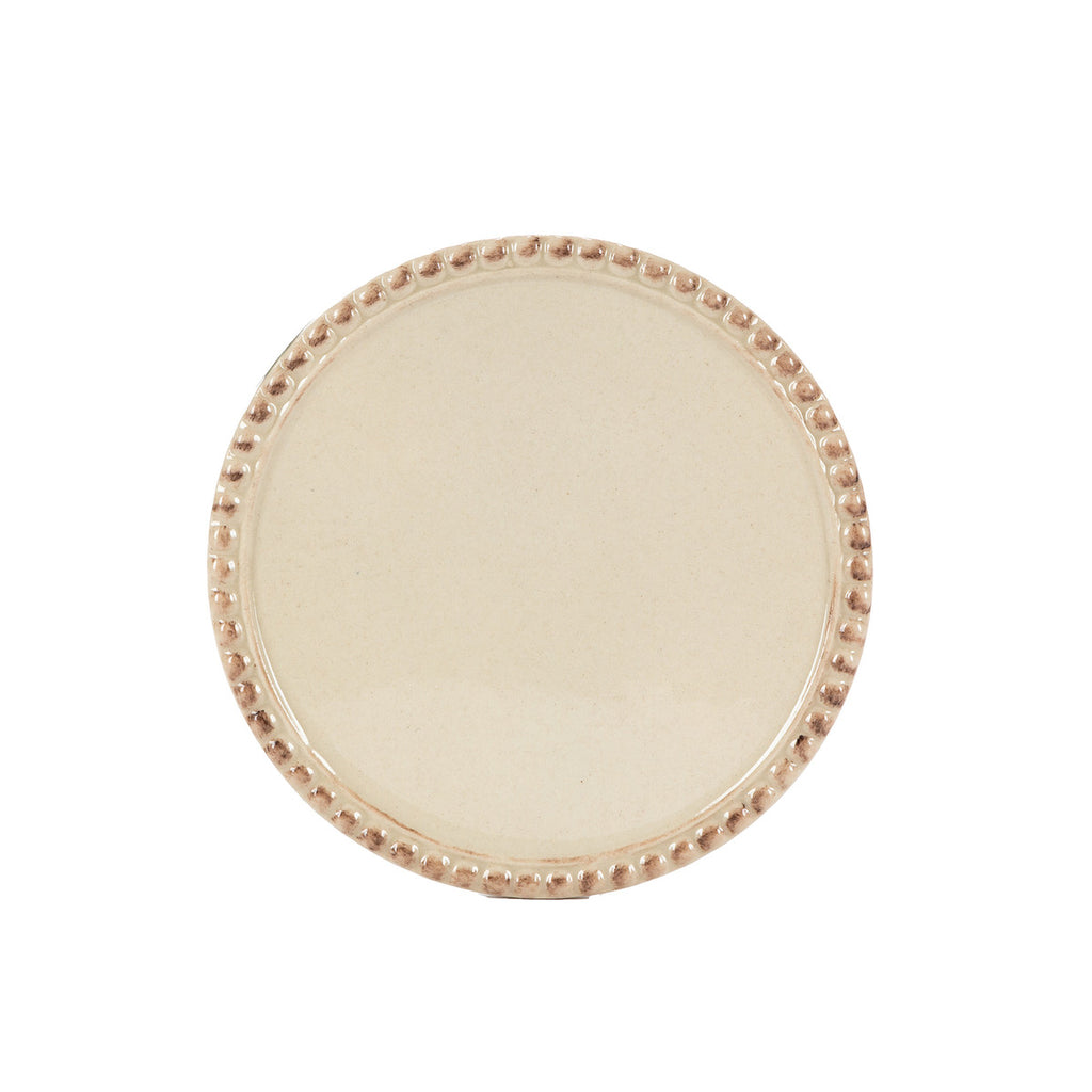 Stoneware Coaster Set, Set of 4 with Base - Bombay Mercantile