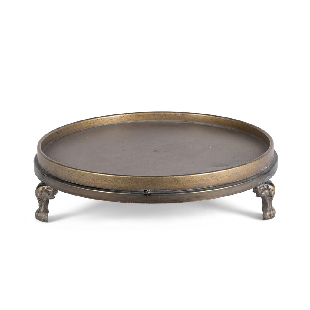 Footed Iron Display Trays, Set of 2 - Bombay Mercantile