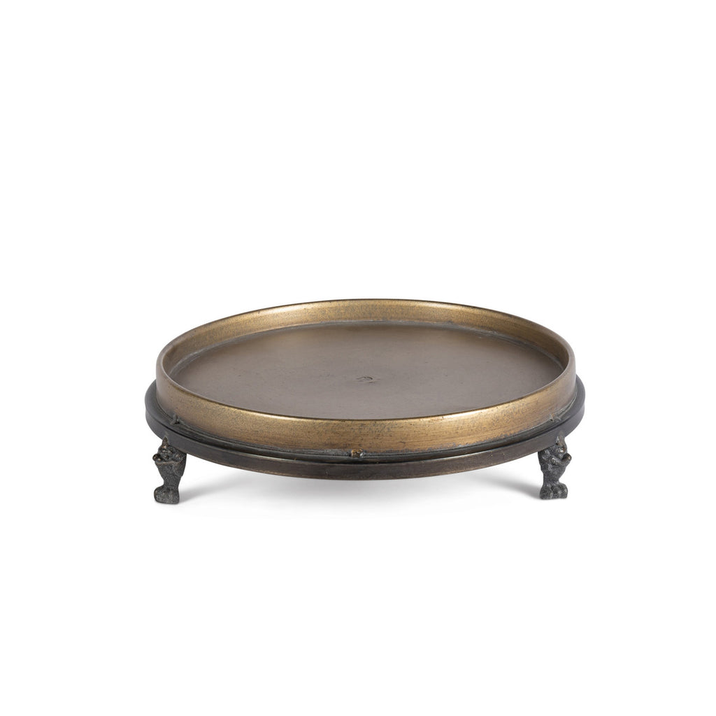 Footed Iron Display Trays, Set of 2 - Bombay Mercantile