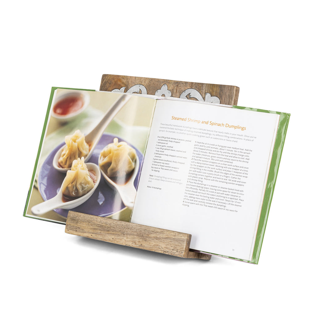 Wood Cookbook Holder - Bombay Mercantile