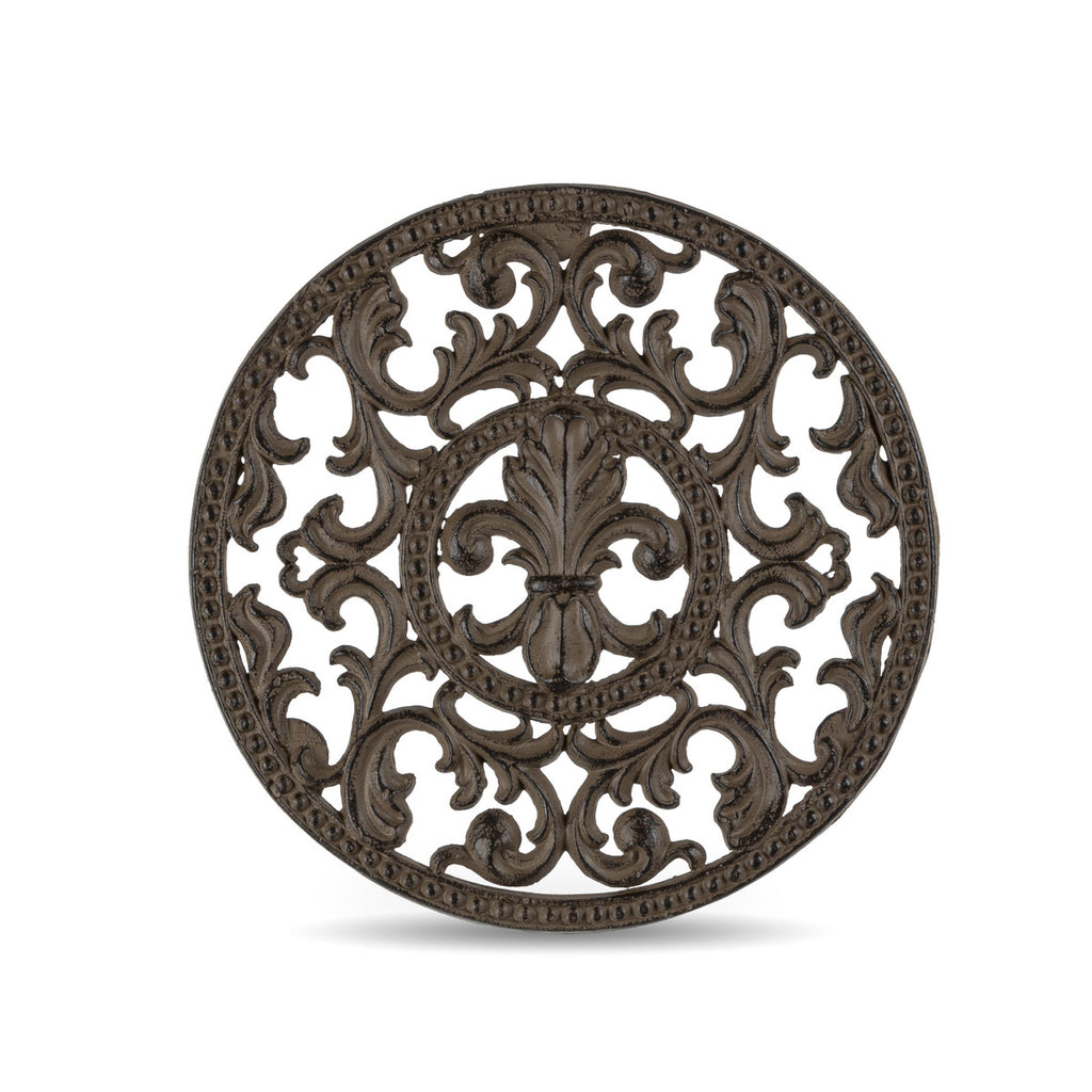 Cast Aluminum Round Trivet - Bombay Mercantile