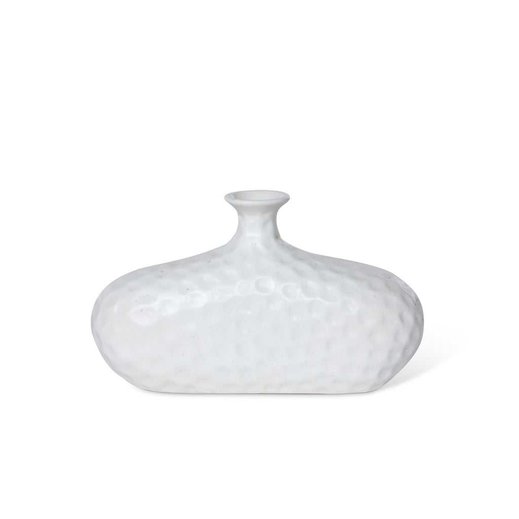 Seri Stoneware Oval Bud Vase - Bombay Mercantile