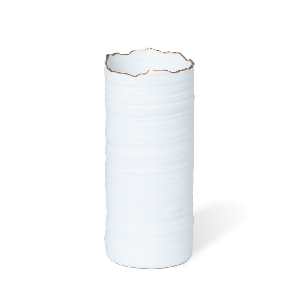 Gilded Organic Edge Vase - Bombay Mercantile