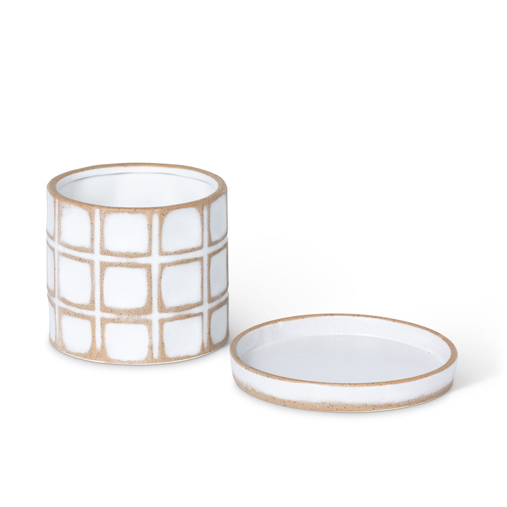 Harmony Ceramic Pot with Saucer, 7.5" - Bombay Mercantile