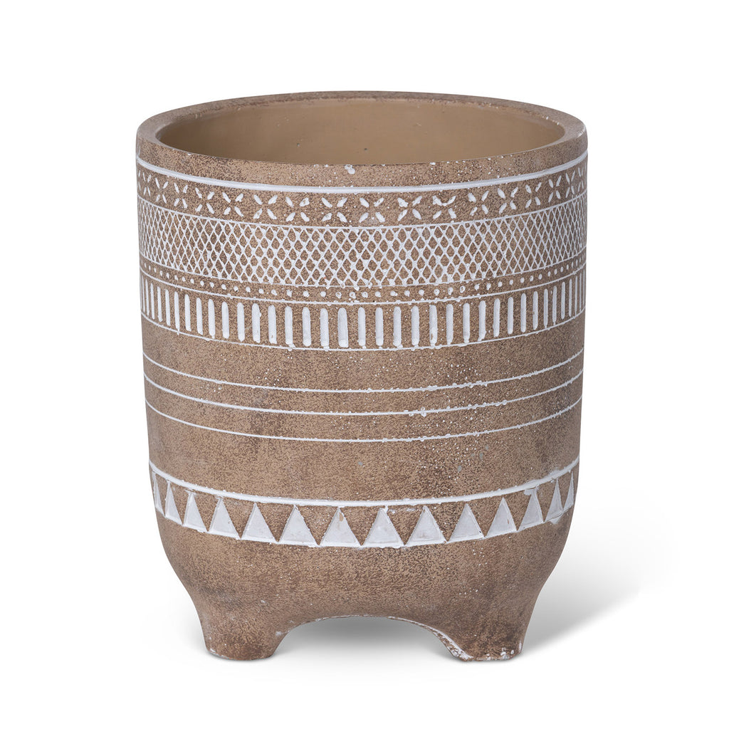 Yerma Footed Cement Pot - Bombay Mercantile