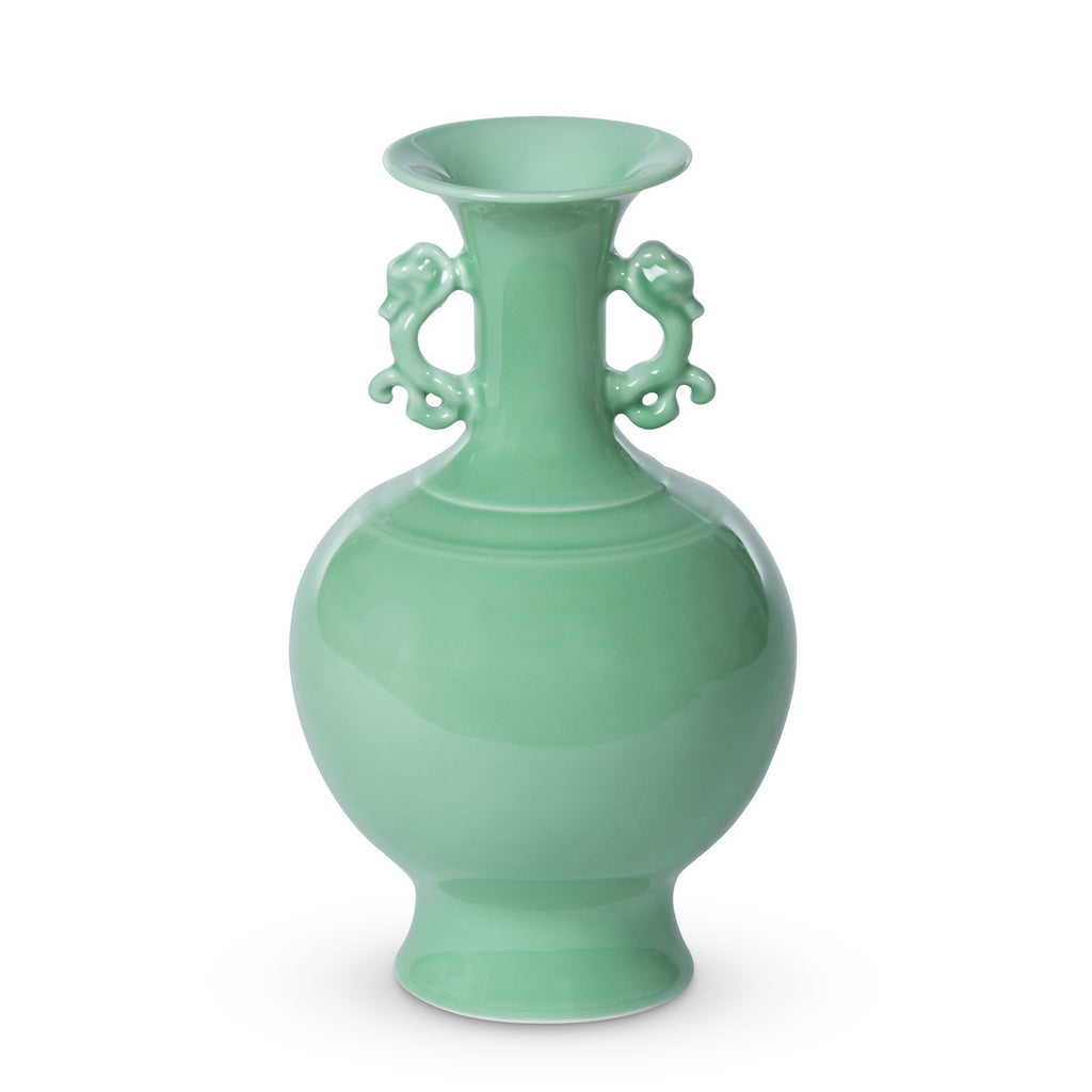 Celadon Glaze Gourd Vase - Bombay Mercantile