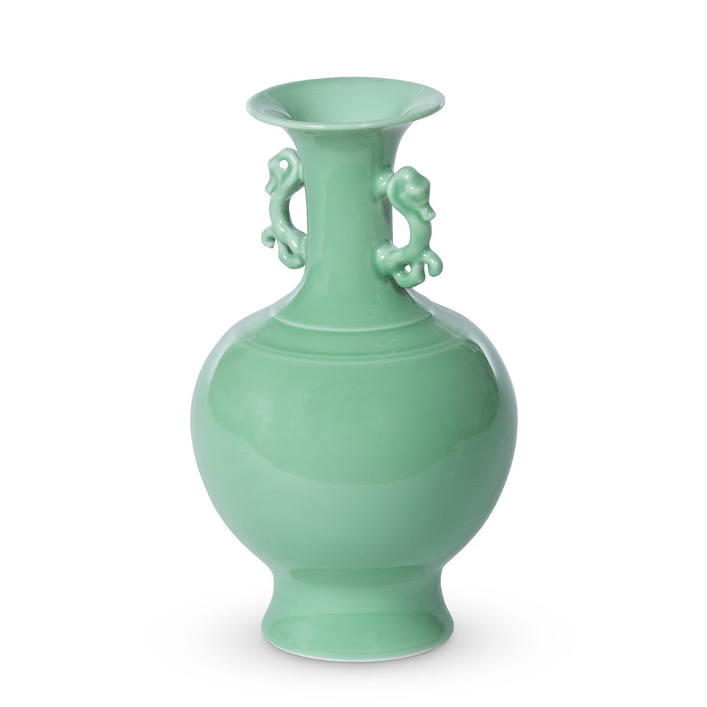 Celadon Glaze Gourd Vase - Bombay Mercantile