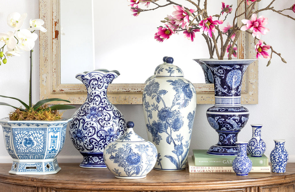 Chinoiserie Classic Vase - Bombay Mercantile