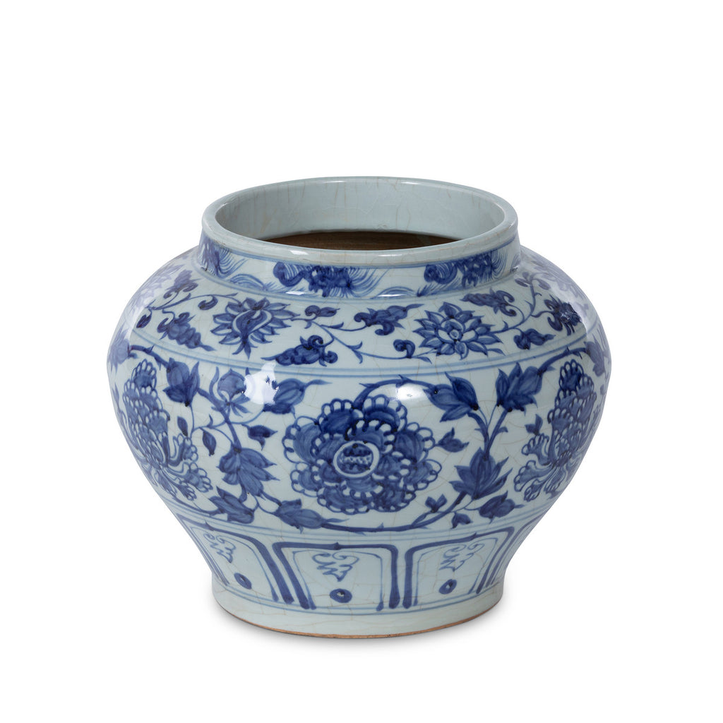 Chinoiserie Ginger Jar Vase - Bombay Mercantile