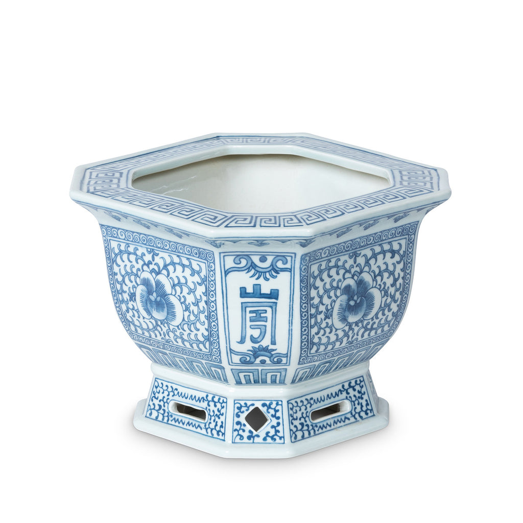 Chinoiserie Square Planter - Bombay Mercantile