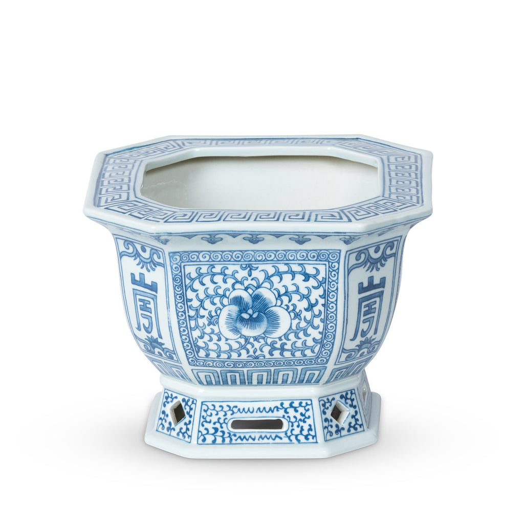 Chinoiserie Square Planter - Bombay Mercantile