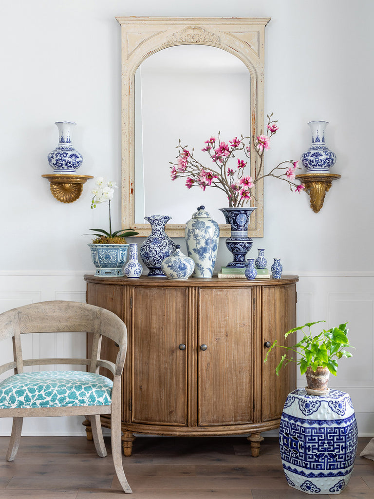 Chinoiserie Garden Stool - Bombay Mercantile