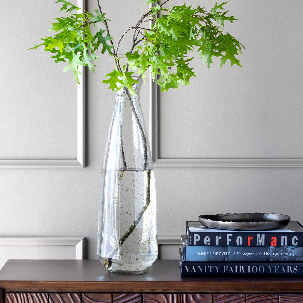 Dylan Recycled Glass Vase, 22" - Bombay Mercantile
