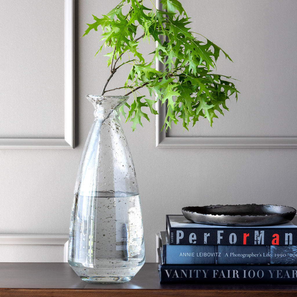 Dylan Recycled Glass Vase, 17" - Bombay Mercantile